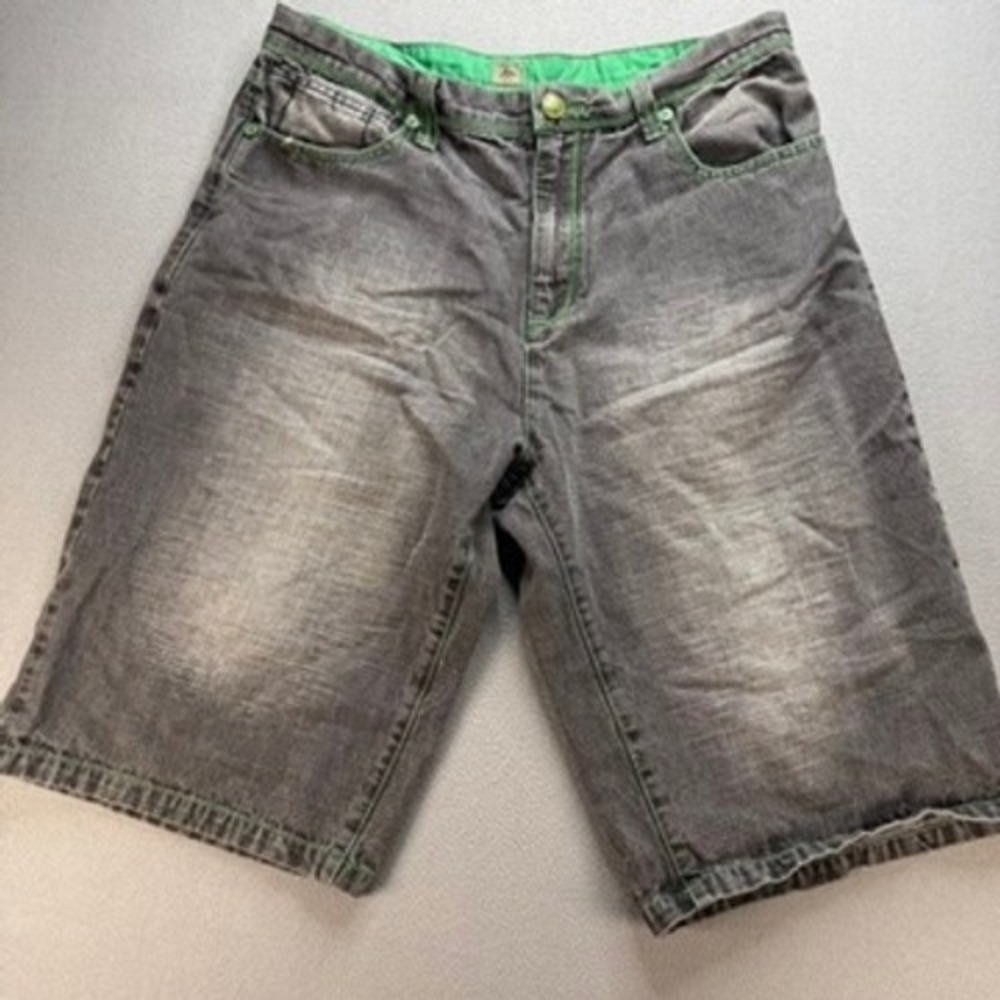M Jeans Denim Shorts Mens 36 (FITS‎ 35) Vintage Y2K Contrast Stitch Baggy Skate